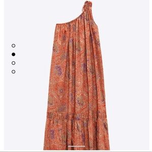Zara Printed Asymmetric Dress